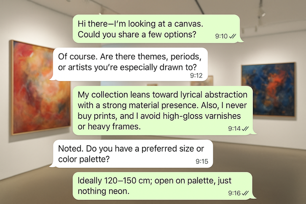 WhatsApp chat illustration